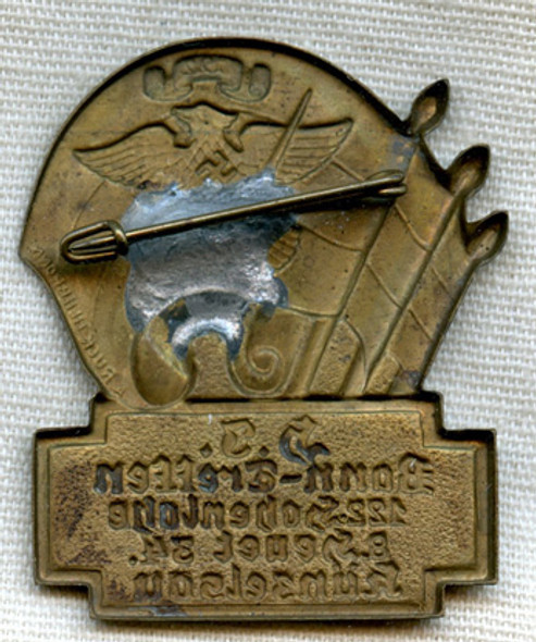 Unusual 1934 Hitler Youth (Jugend) Tinnie from Bonn-Treffen