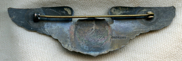 Circa 1930s-Early WWII USAAF Pilot Wing in Sterling