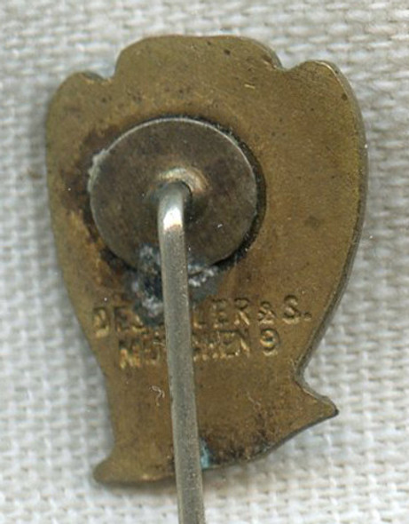 BEING RESEARCHED - 1930s German Veteran Stick Pin Stahlhelm Related with Owl - NOT FOR SALE TIL IDed