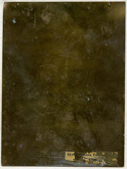 1930's National Recovery Act Painted Brass Sign. Great Display Size!