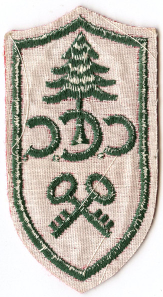 Civilian Conservation Corps (CCC) Red Quartermaster Patch from the 1930s