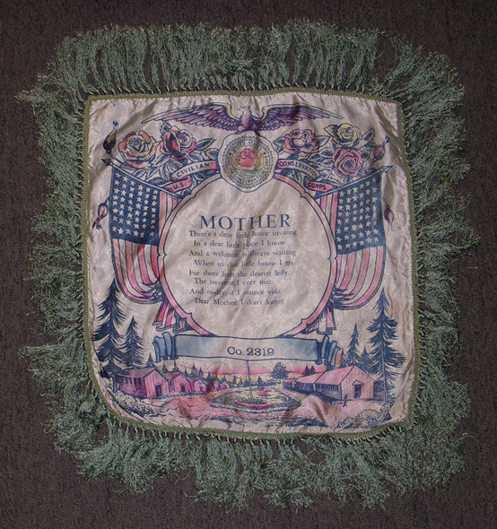 Late 1930s Civilian Conservation Corps (CCC) Co. 2319 Commemorative Pillowcase