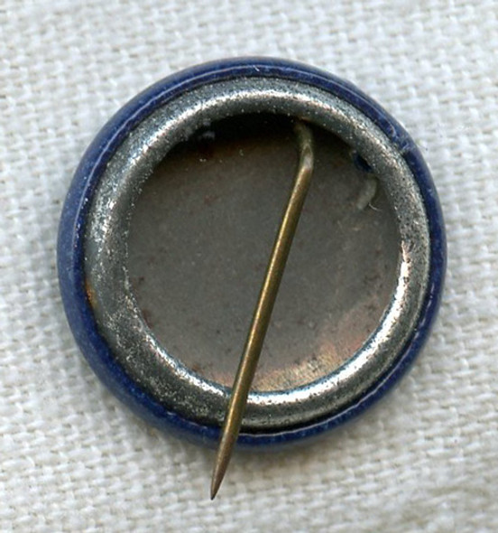 Small WWII British War Relief Society (BWRS) Celluloid Donation Pin