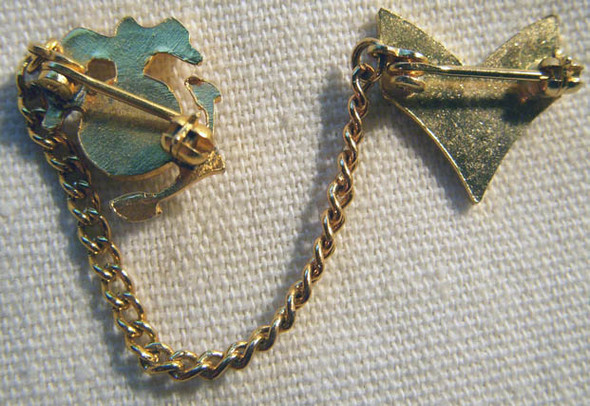 1930's USMC Corporal Sweetheart Pin with China Marine EGA