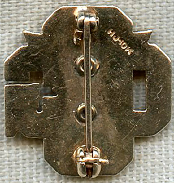 Beautiful 1930's USCG Academy Sweetheart Pin 10K Gold & Pearls