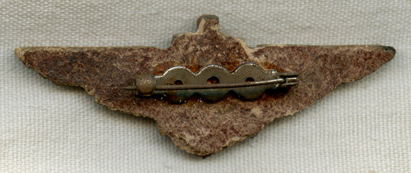 WWII US Navy Sweetheart Pilot Wing Made of Pressed Sawdust