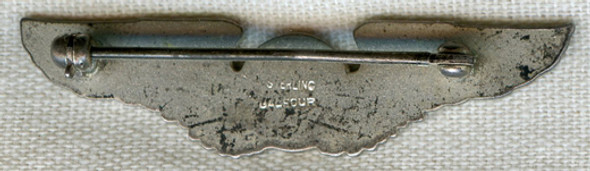 Rare WWII USAAF Observer Shirt-Size Wing by Balfour in Dazzler Style