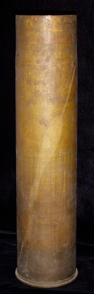 WWI French 75mm "Trench Art" Shell with 306th Sanitation Train, 81st Division Wildcat
