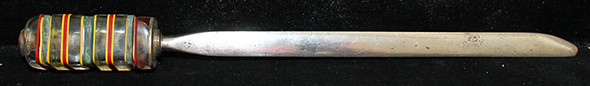 Cool WWII Soldier's Letter Opener Made from Aircraft Parts by a POW (Prisoner of War) in Italy
