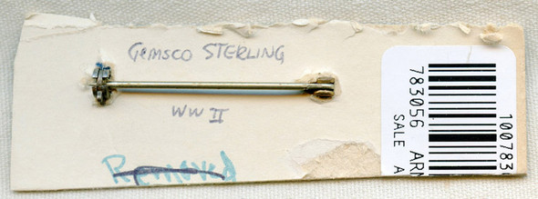 WWII Sterling USAAF Observer Wing by Gemsco on Card (Ex-Duncan Campbell Collection)