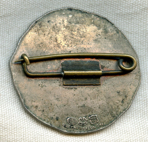 Circa WWI Worker ID Badge from Carbide Tool Company, Chicago, Illinois