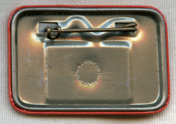 Beautiful WWII Grumman Aircraft Temp Facility Access Celluloid Badge