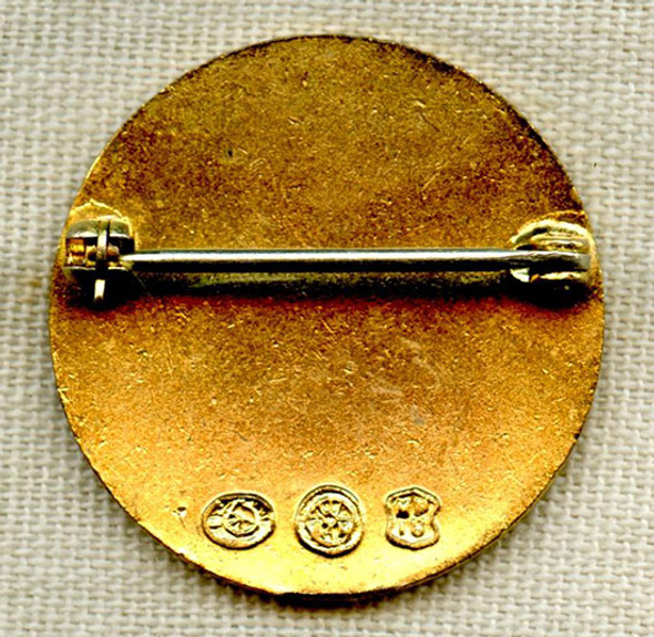 WWII Pittsburgh, PA Women's Volunteer Org. Badge: Memorial Gold Cross First Aid & Ambulance Corps