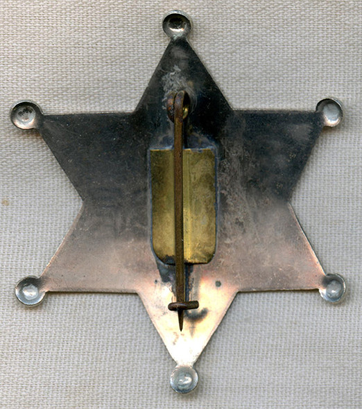 Sonoma County, California Cold War (late 1940's - early 1950's) Civil Defense Auxiliary Police Badge