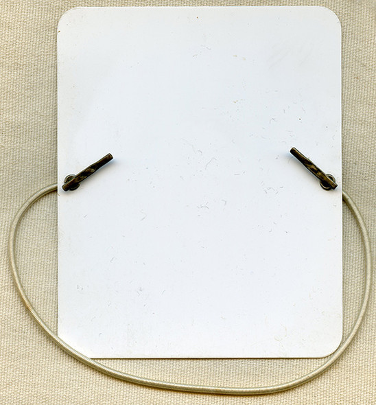 Great Cold War Era Civil Defense Air Warden Celluloid Arm Badge for New York