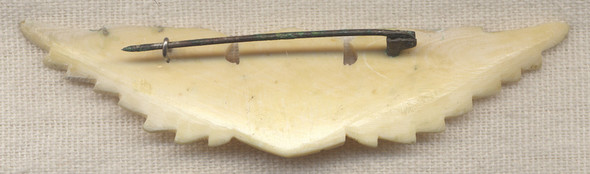 CBI Theatre-Made USAAF Pilot Wing in Bone