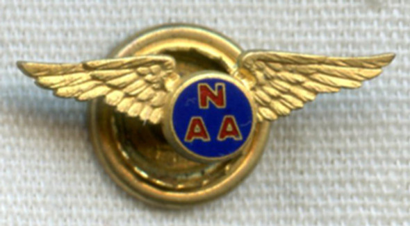 Historically Important NAA 5 Years of Membership Pin Owned by Pioneer Pilot R.O.D. Sullivan