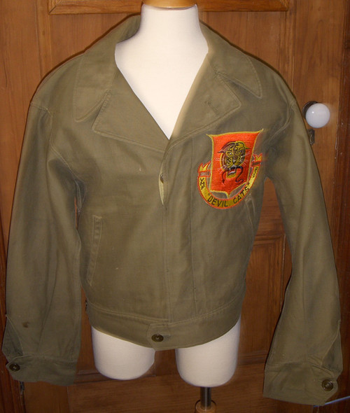 Great Korean War US Marine Corps VMF-212 Devil Cats Flight / Battle Jacket