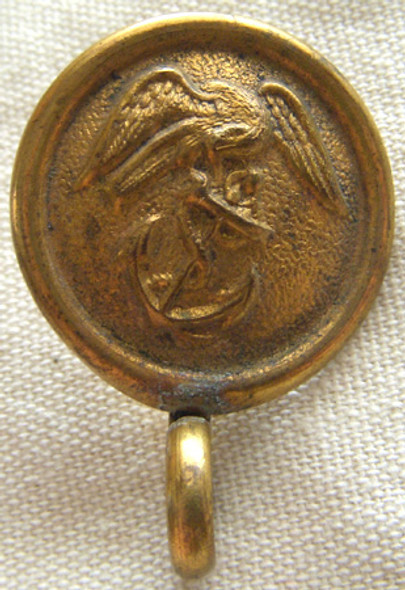 Rare 1880' s- 1890's USMC Enlisted Man Shako Helmet Button in Nice Condition