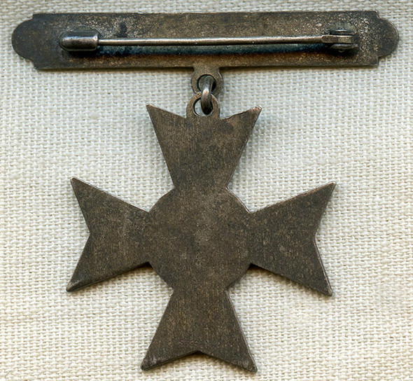 Beautiful WWI - 1920's US Army / USMC Sharpshooter Badge in Sterling Silver