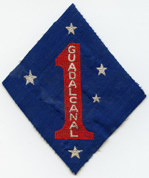 Early WWII Australian-Made 1st Marine Division Shoulder Patch