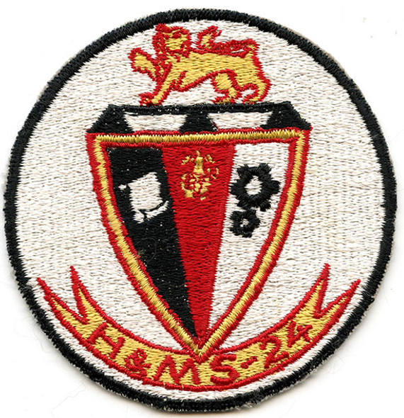 Scarce, ca 1960 USMC H&M Squadron 24 Jacket Patch. Cuban Missile Crisis