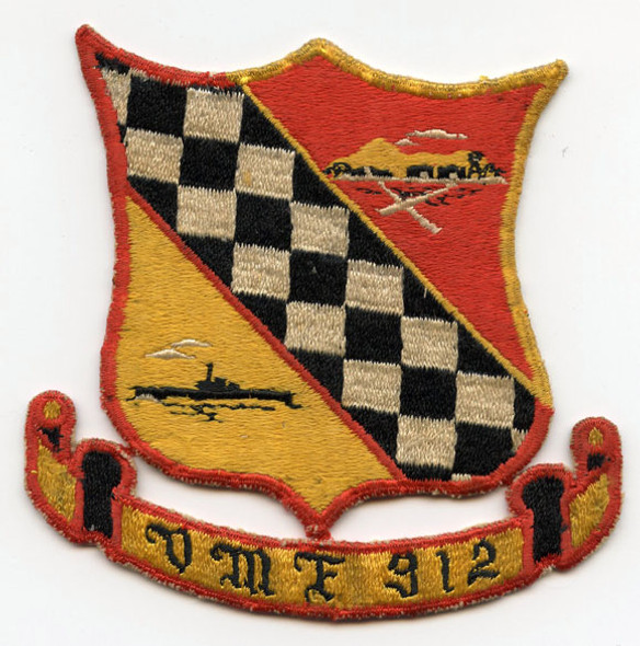 Korean War US Marine Corps VMF-312 Jacket Patch