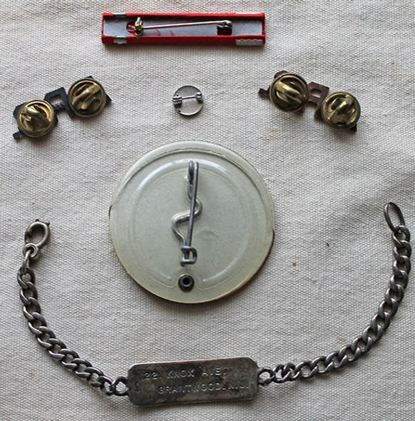 Nice WWII Am. Red Cross Grouping with Photo ID & Sterling ID Bracelet named to Gertrude R. Moreng