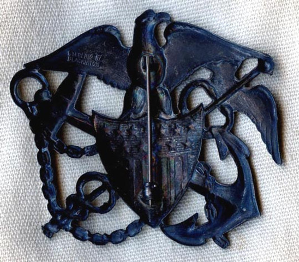 WWII Nurse Cadet Corps Hat Badge by Blackinton: Different Hallmark Placement from Other Listed Badge