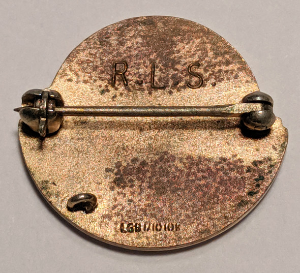 Scarce 1950's Massachusetts Certified Nurse's Aide Lapel Pin by Balfour in Sterling and 10K