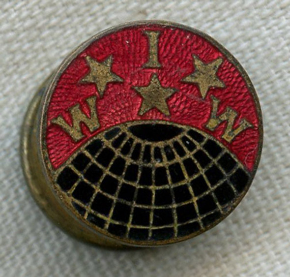 Early 1900s Industrial Workers of the World (Wobblies) Lapel Badge