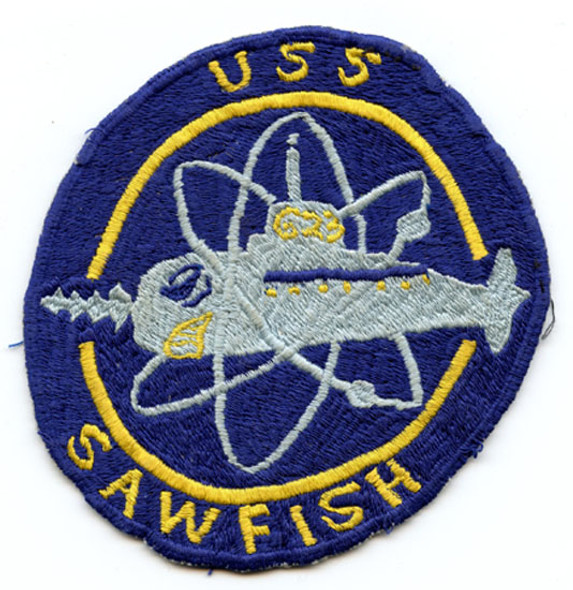 Circa 1959 Australian-Made Sub Patch for Fictional USS Sawfish for "On the Beach" Gregory Pe