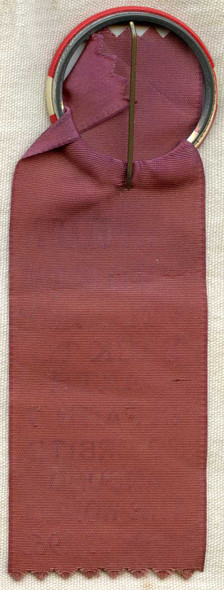 Great 1963 "Welcome Gordon Cooper Back to Earth" Celluloid & Rayon Parade Ribbon