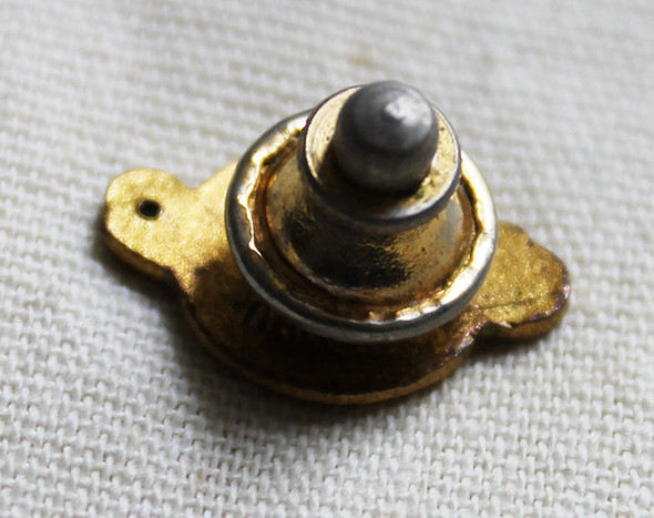 1970's Vintage NASA 30 Year Service Pin in Gold Fill with Green Stone