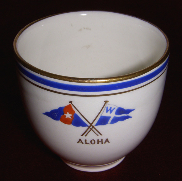 Circa 1900 Demitasse Cup for Eastern Yacht Club Yacht ÒALOHAÓ Marblehead, MA