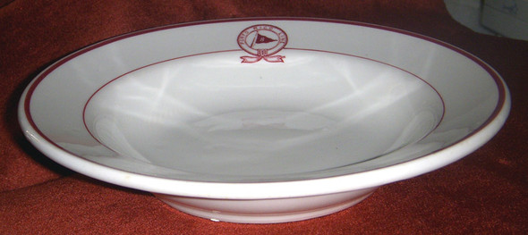 Vintage 1921 Porto Rico Steamship Line Soup Bowl by Buffalo China
