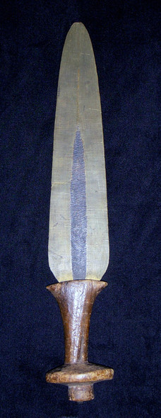 Circa 1920s Bronze African Tribal Dagger