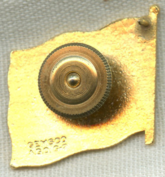 1950s Gulf & South American Steamship Lines Collar Badge by Gemsco