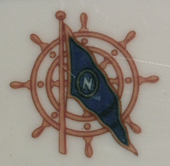 BEING RESEARCHED Syracuse Dinner Plate from Unknown Shipping Co. or Yacht Club NOT FOR SALE TIL IDed