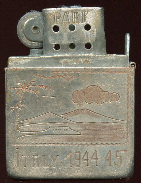 WWII "Issue" Lighter by Park for USN Officer Stationed in Italy 1944-1945