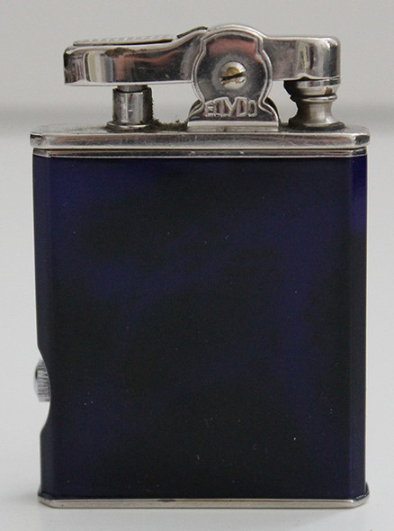Great Deco 1930's - 40's Lido Eclydo Lighter with Working 17-Jewel Veris Watch