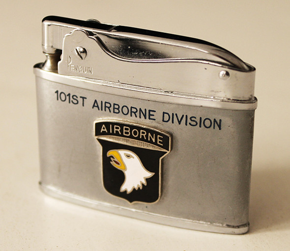 Beautiful Ca. 1960 101st Airborne Division Penguin Lighter from Fort Campbell, Kentucky