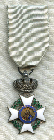 Beautiful Circa 1900 Greek Silver Cross of the Order of the Redeemer