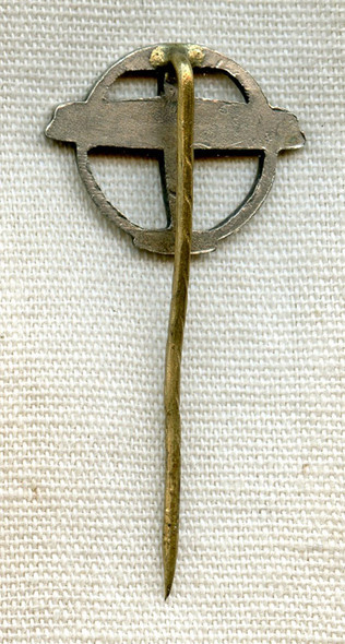 Beautiful 1930s Czech Republic MLL (Masaryk Air League) Member Lapel Stick Pin