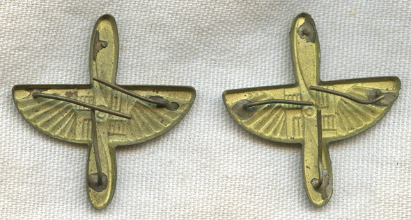 Beautiful 1930's - WWII Finnish Air Force Officer's Winged Propeller Branch of Service Insignia