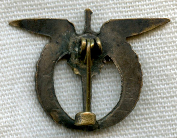 Rare Circa 1939 - 1940 French Made Czechoslovakian Pilot Lapel Badge