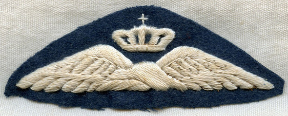 Rare & Beautiful WWII Greek Pilot Badge