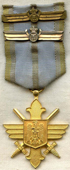 WWII Romanian Golden Cross of the Order of Aeronautical Virtue