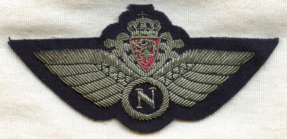 Rare WWII Royal Norwegian Air Force (RNAF) Navigator Wing