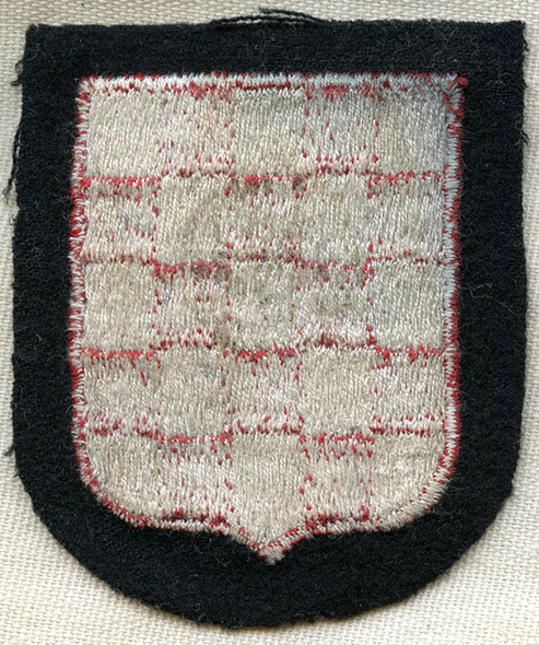 Unused Very Late WWII Waffen - SS Croatian Volunteer Sleeve Shield